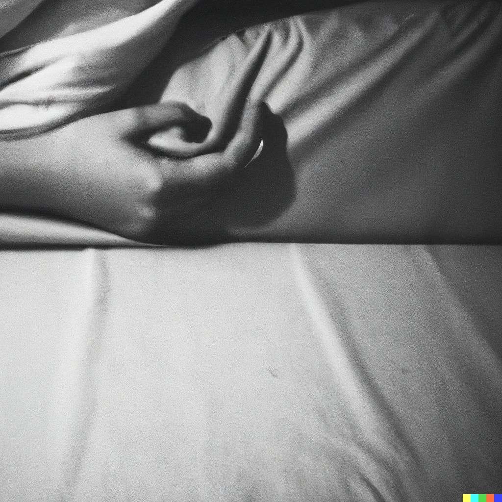 a representation of anxiety, photograph, black and white